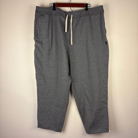 Polo Ralph Lauren Gray Jogger Sweatpants Drawstring Waist - Picture 1 of 7